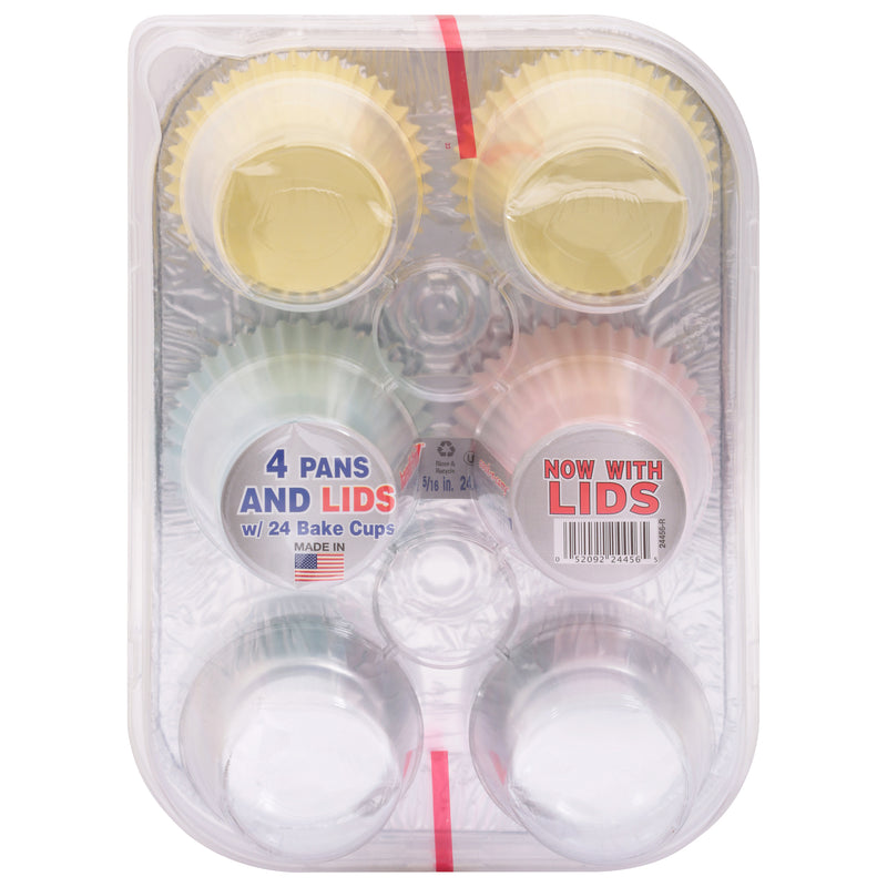 HANDI FOIL MUFFIN PAN LID/CUP [4 ea]