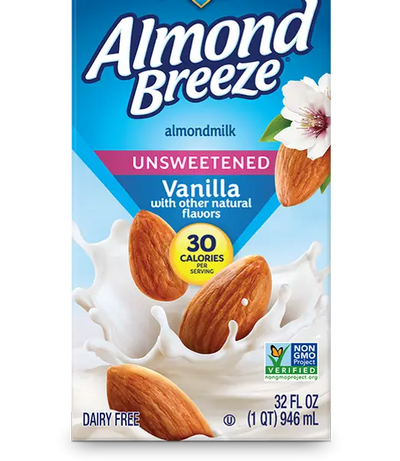 ALMND BRZ UNSWEET VANILLA +DP [946 ml]