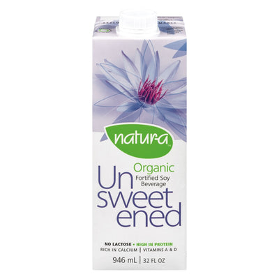 NATURA UNSWEET SOYMILK [946 ml]