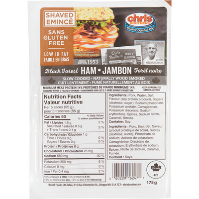 CHRIS BRO SHAVED BLK FORST HAM [150 g]