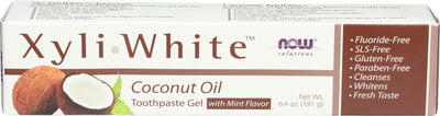 NOW XYLI WHITE COCO OIL TOOTHP [181 g]
