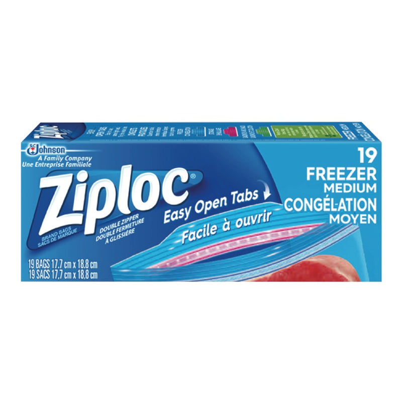 ZIPLOC FREEZER BAGS QUART [19 BG]