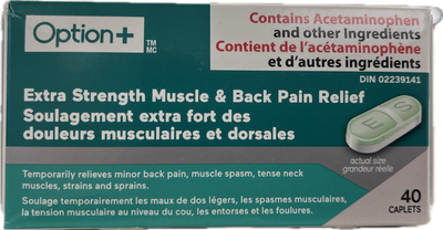 OPTION+ EX STR M&B PAIN RELIEF [40 ea]