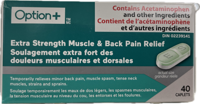 OPTION+ EX STR M&B PAIN RELIEF [40 ea]