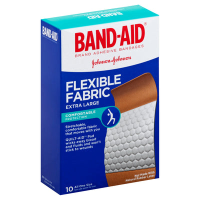 BANDAID FLEX FABRIC X LRG [10 ea]