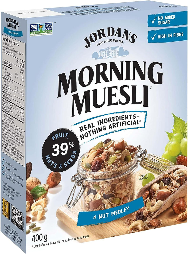 JORDAN MORN MUESLI 4 NUT MDLY [400 g]