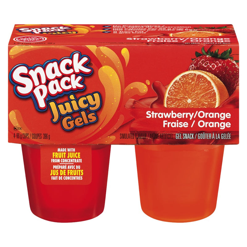 SNCK PCK JCY GELS STRWBRY ORNG [4 PK]