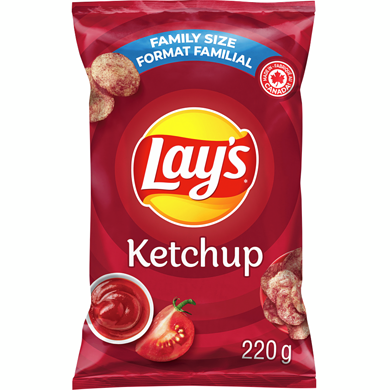LAYS FM SZ KETCHUP CHIPS 220g