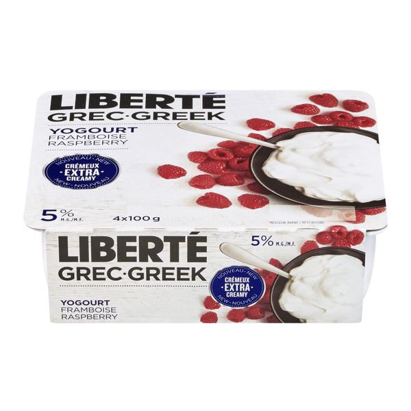 LIB 5% GREEK YOGRT RASPBRY [100 g]