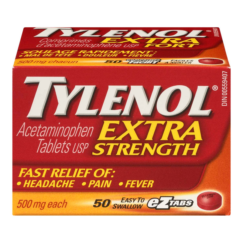 TYLENOL XSTR 500MG TABS 50S [50 TAB]