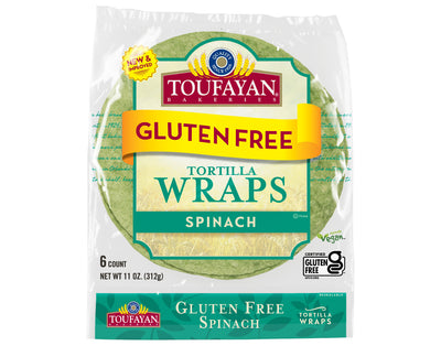 TOUFAYAN GF WRAPS SPINACH [312 g]