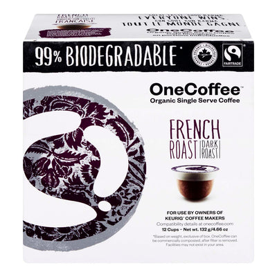 ONECOFFEE ORGNIC FRENCH ROAST [12 ea]