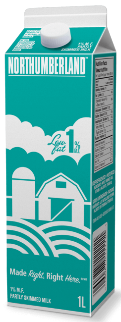 NORTHUMBERLAND 1% MILK CARTON [1 L]