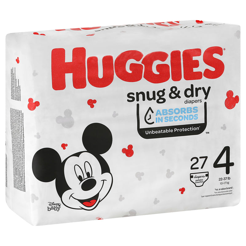HUGGIES S&D DIAPERS JB #4 27s [27 ea]
