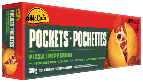 MCCAIN PIZZA POCKETS PEPP 3PK [300 g]