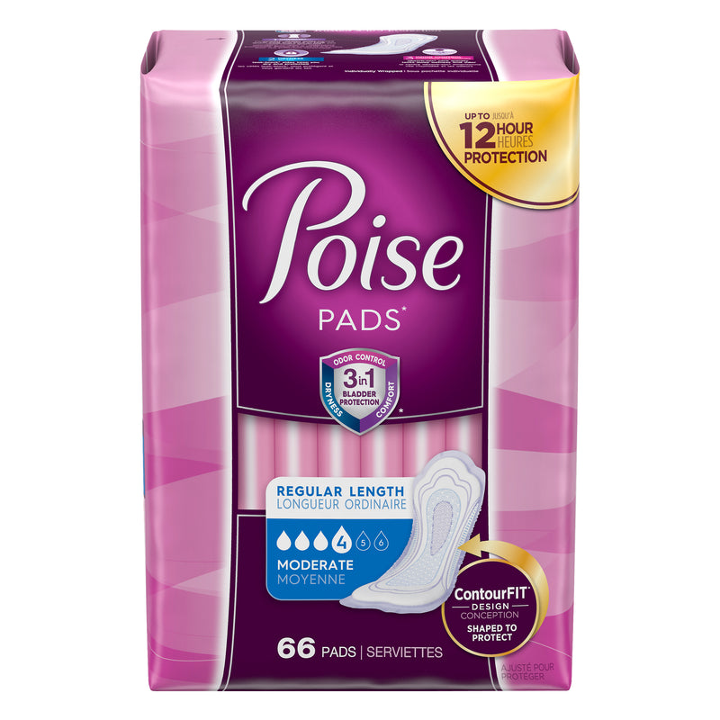 POISE MODERATE PADS 66S [66 ea]