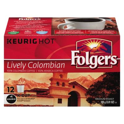 FOLGERS LIVELY COLOMBIAN KCUP [12 ea]