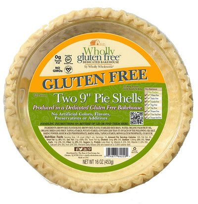 WHOLLY GF 9" PIE SHELLS 2pk [397 g]