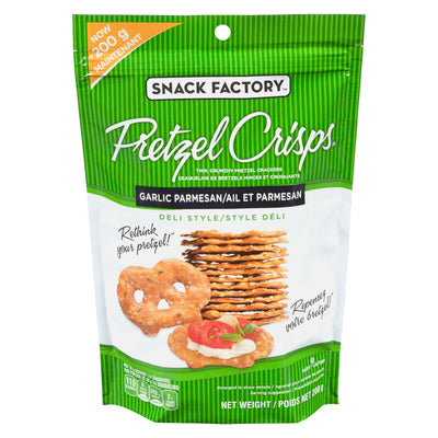 PRETZEL CRISPS GARLIC PARMESAN [200 g]