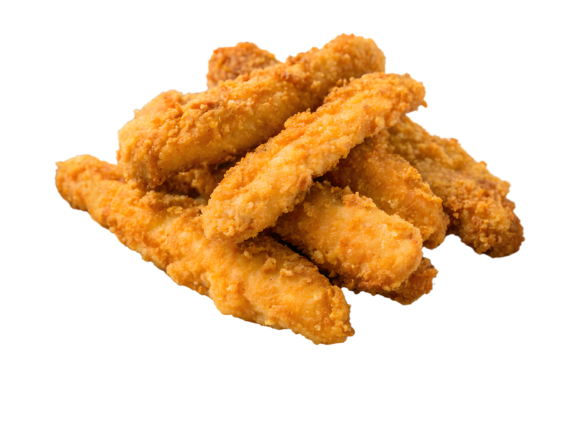 FROZEN FULLY COOKED BREADED CHICKEN STRIPS