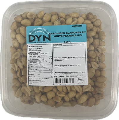 DYN WHITE PEANUTS REDUCED SALT [550 g]