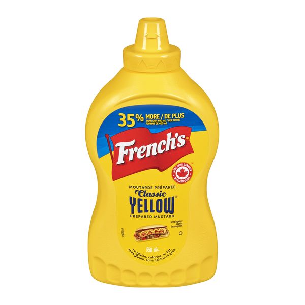 FRENCHS MUSTARD SQZ 550ml