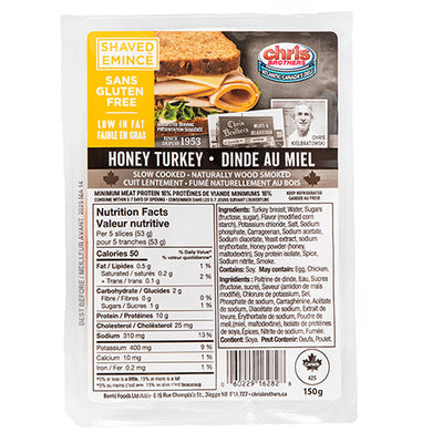 CHRIS BRO SHAVED HONEY TURKEY [150 g]