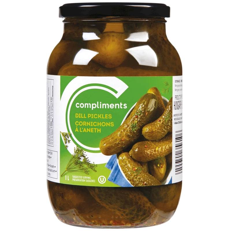COMPLMNTS PICKLES DILL 1L