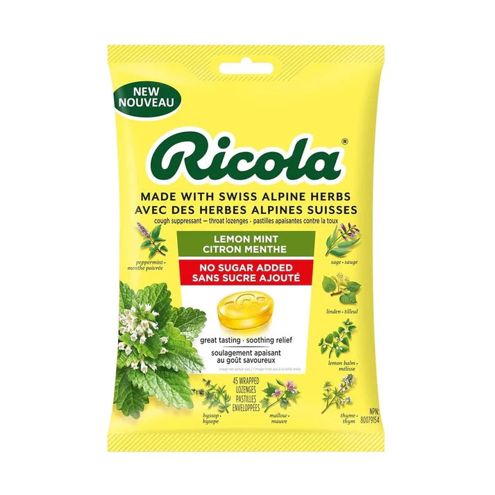 RICOLA NSA LEMON MINT 45s [45 ea]