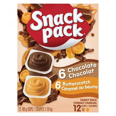 SNACK PACK CHOC/CRML 12PK