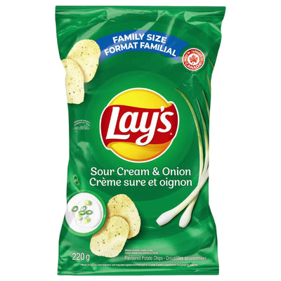 LAYS SOUR CRM & ONION 220g