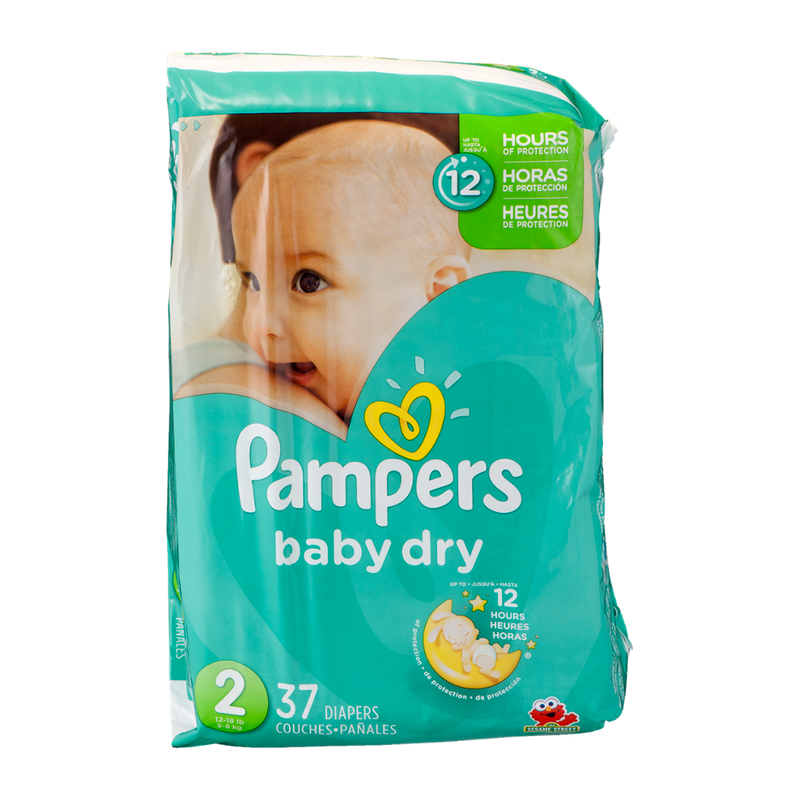 PAMPERS BABY DRY SIZE 2 37s [37 ea]