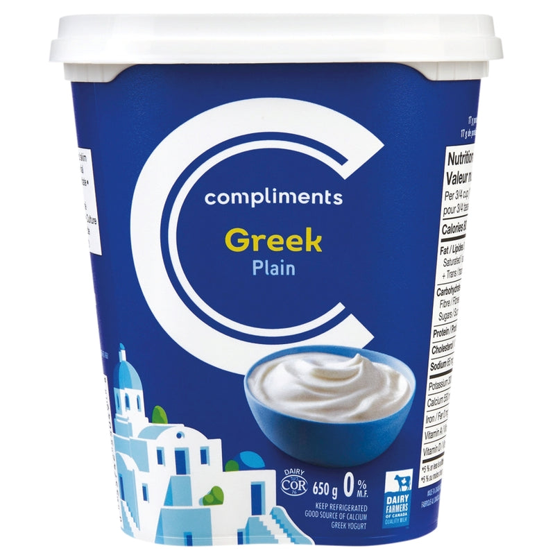 COMP GREEK YOGURT 0% PLAIN [650 g]