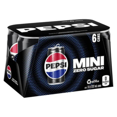 PEPSI ZERO MINI CANS 6x222ml [6 pkg]