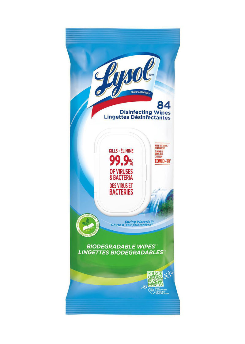 LYSOL DISNFT WIPES SPRNGWT 84s [84 ea]