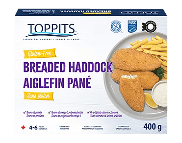 TOPPITS BREADED HADDOCK GLUTEN [400 g]
