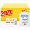 GLAD WASTE WHITE TALL FF FBRZE [50 ea]