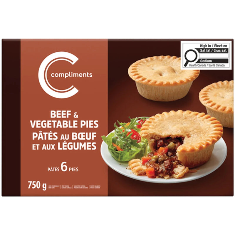 COMP BEEF & VEGETABLE PIE [750 g]