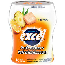 EXCEL REFRESH TROPCAL GUM 40pc [40 ea]