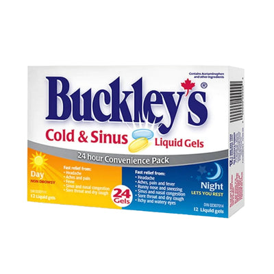 BUCKLEY COLD/SINUS D/N LIQ GEL [24 ea]