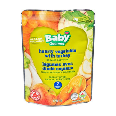 BABY GOURMET ORGANIC VEG W/TUR [128 ml]