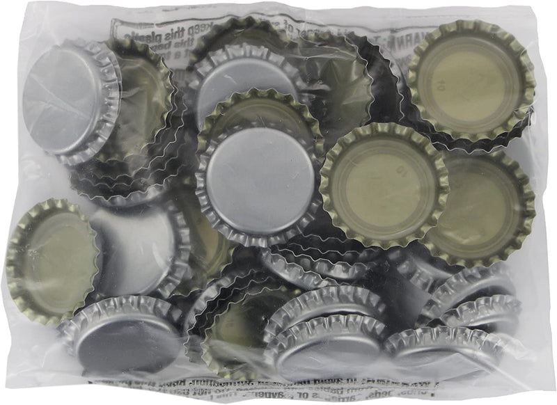 BC TWIST OFF BOTTLE CAPS SILVE [150 ea]