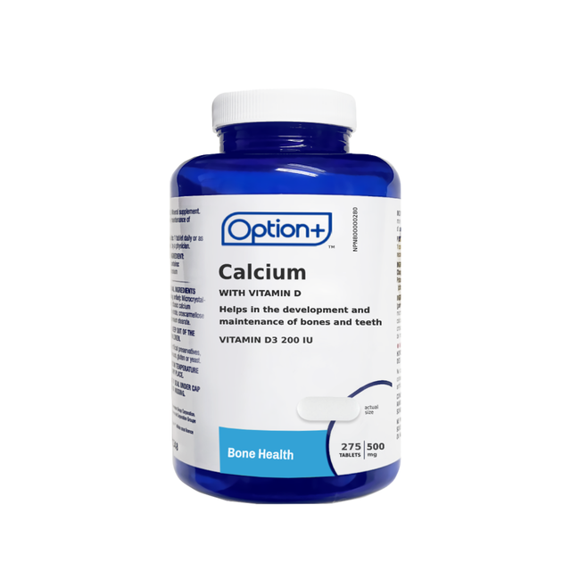 OPTION+ CALCIUM w/ VIT D 500mg [275 ea]