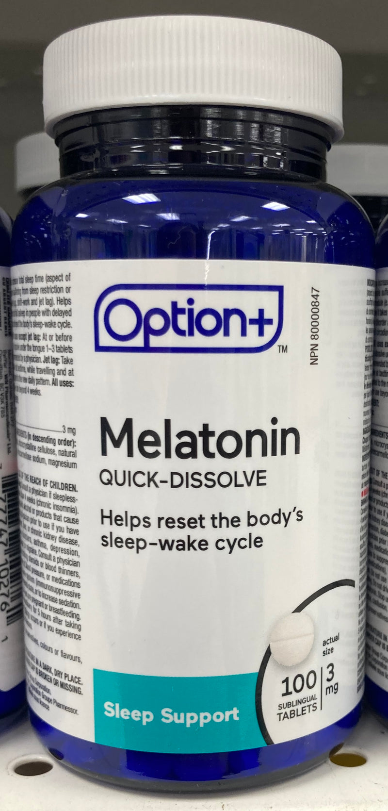 OPTION+MELATONIN 3MG [100 pcs]