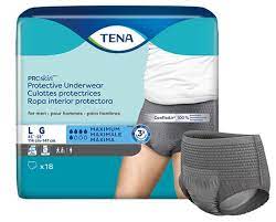 TENA UNDERWEAR SZ LARGE [4 ea]