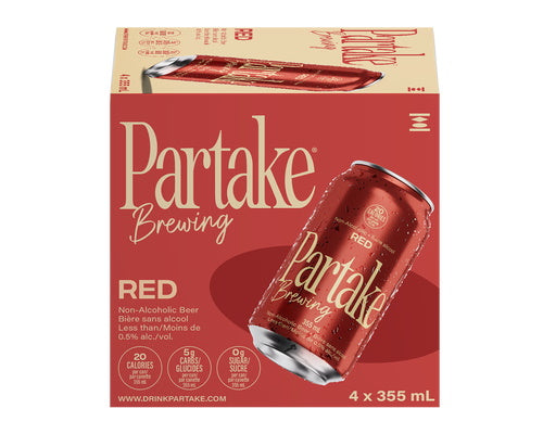 PARTAK RED NON ALCO BEER 4pk [4 ea]
