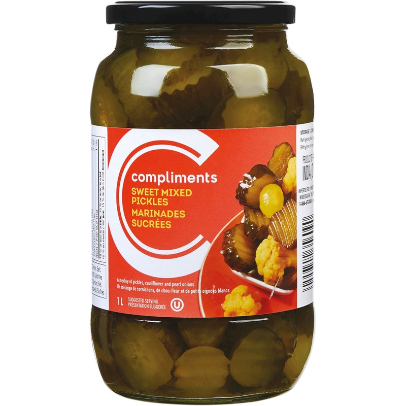 COMP PICKLES SWEET MIXED 1L