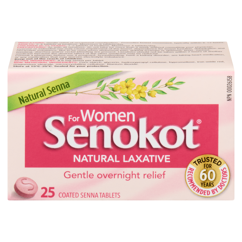 SENOKOT WMN NAT LAXATIVE 25s [25 ea]
