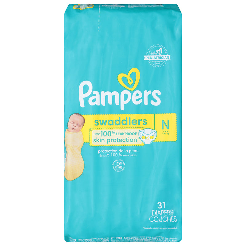 PAMPERS DIAPERS SWAD S0 JUMBO [31 ea]