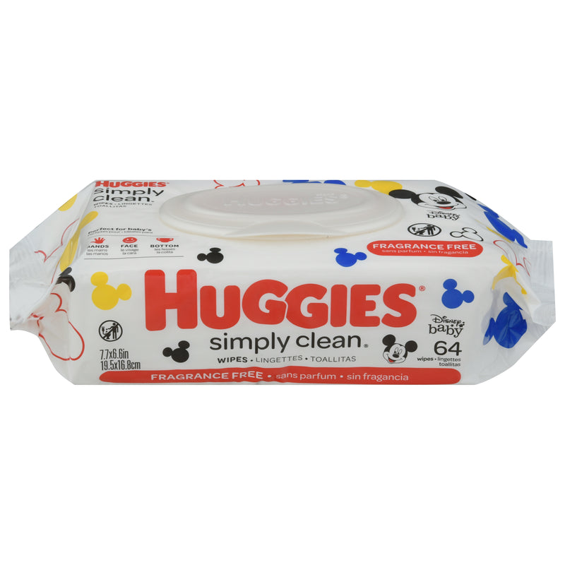 HUGGIES SIMPLY CLEAN WIPES F/F [64 ea]